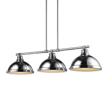 Golden 3602-3LP CH-CH - Yep by Golden Lighting Duncan 3-light Island Light in Chrome